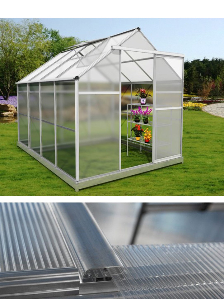 ALU polikarbonát üvegház